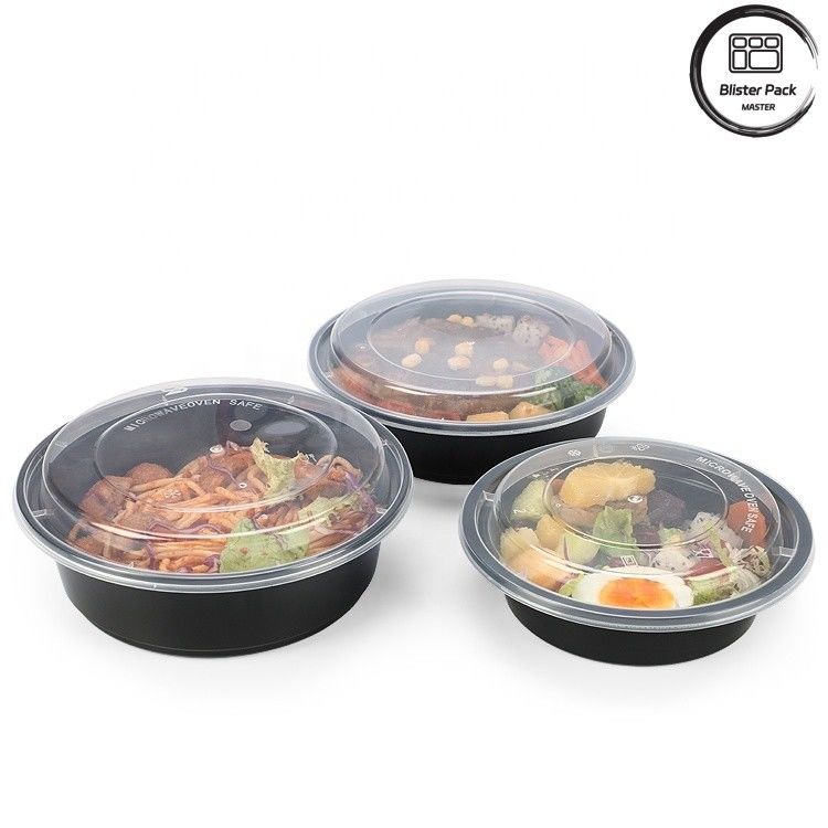 डिस्पोजेबल सलाद कंटेनर BPA मुक्त लीकप्रूफ विभिन्न आकार 8oz 12oz 16oz 24oz 32oz